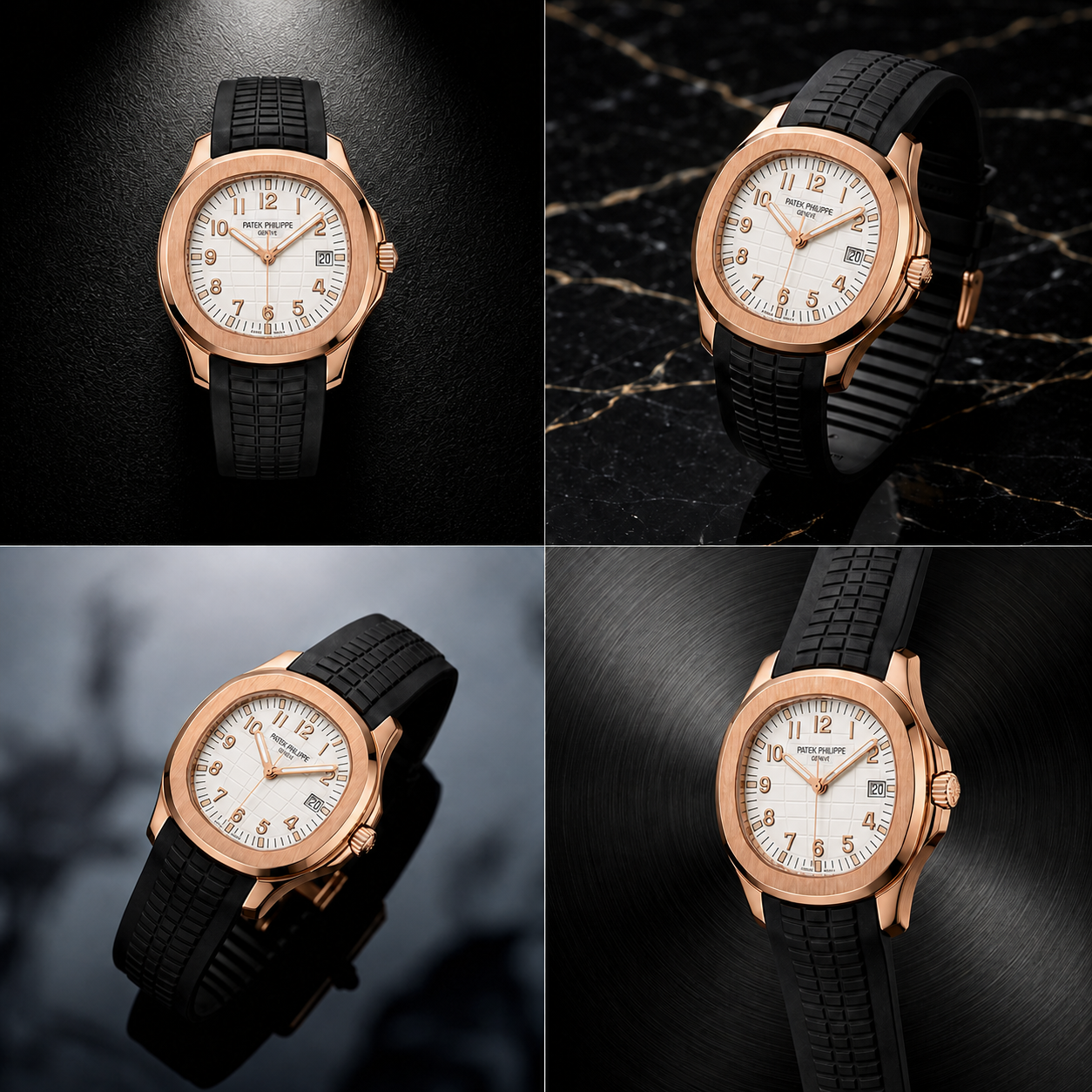 Patek Philippe Aquanaut White Dial – Rose Gold Luxury Edition