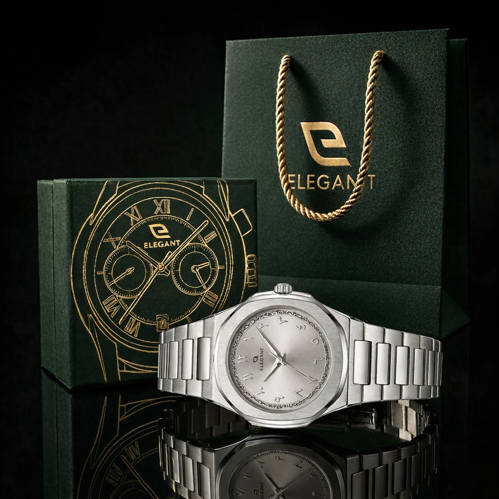 Elegant Silver Steel Edition - Silver Moon Dial