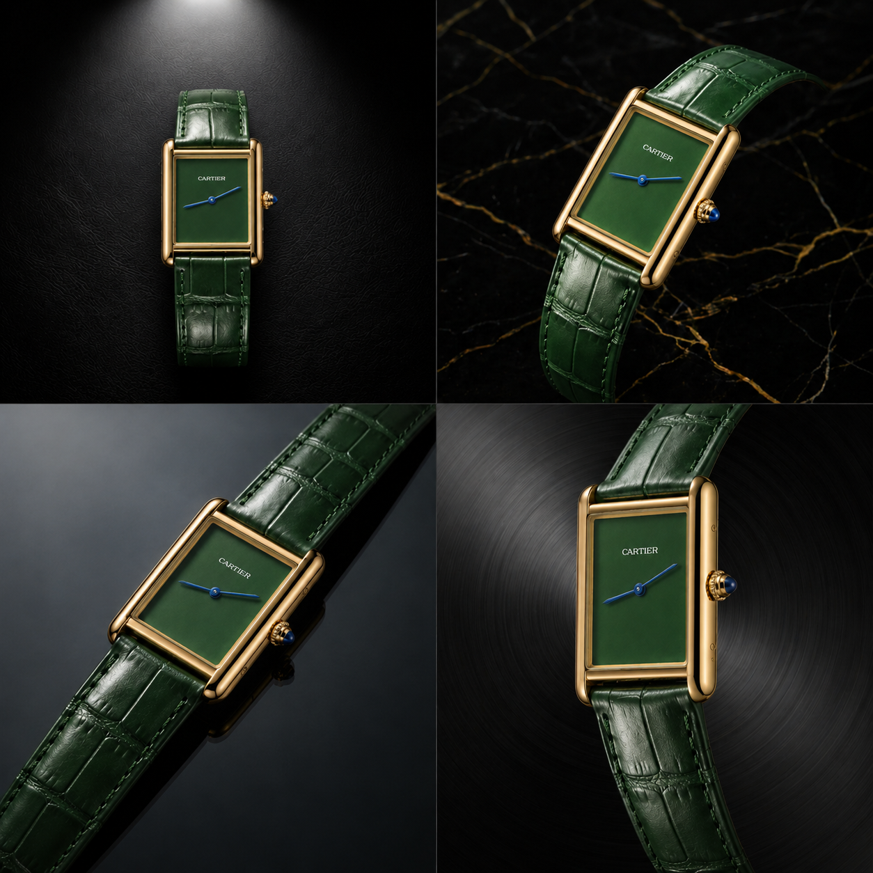 Cartier Tank Louis - Forest Green Special Edition (Premium A+ Quality)