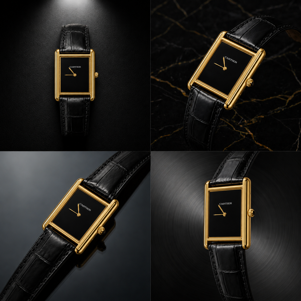 Cartier Tank Louis Wrist Watch Black Edition